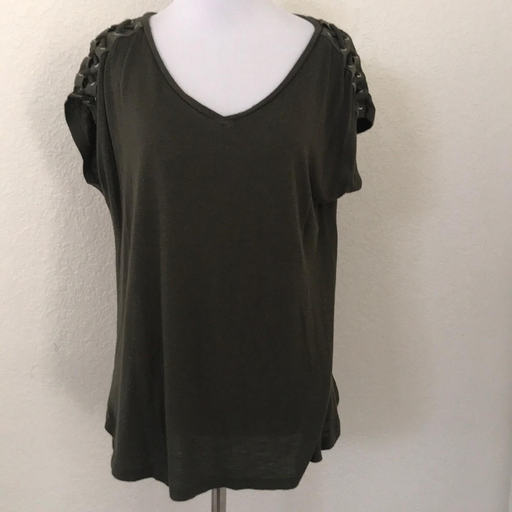 Pink Republic Jungle Green Top-size M